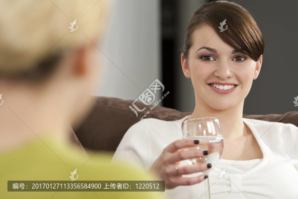 健康飲料和聊天