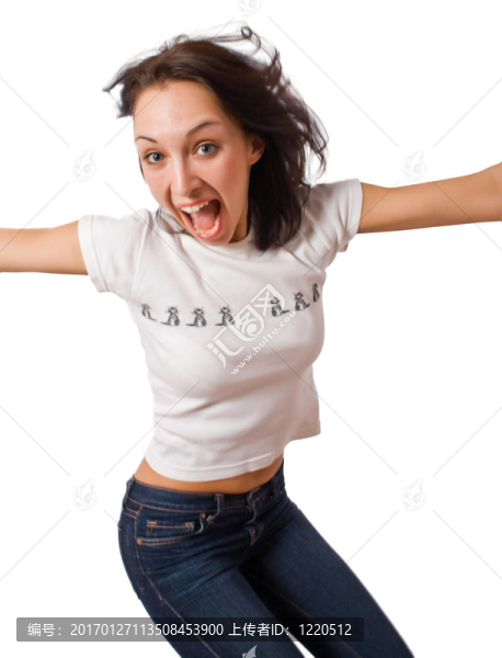 瘋狂跳躍的女性