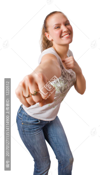 孤立拳擊金發(fā)女-匯圖網(wǎng) www.fosd68.com 孤立拳擊金發(fā)女