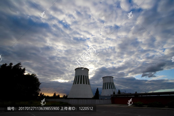 天空煙霧