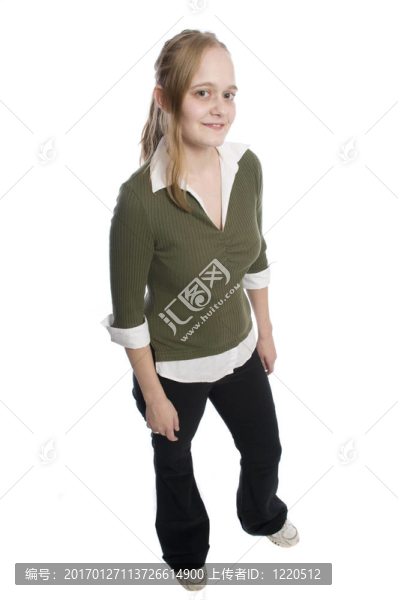 年輕的女模特