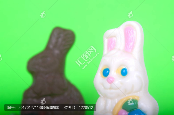 綠色復(fù)活節(jié)兔子
