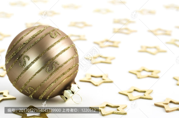 黃金圣誕球和星星-匯圖網(wǎng) www.fosd68.com 黃金圣誕球和星星