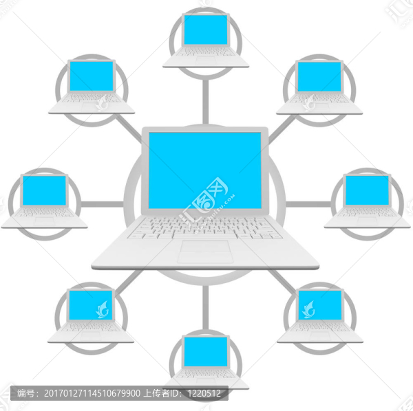 筆記本電腦-社會(huì)網(wǎng)絡(luò)網(wǎng)格