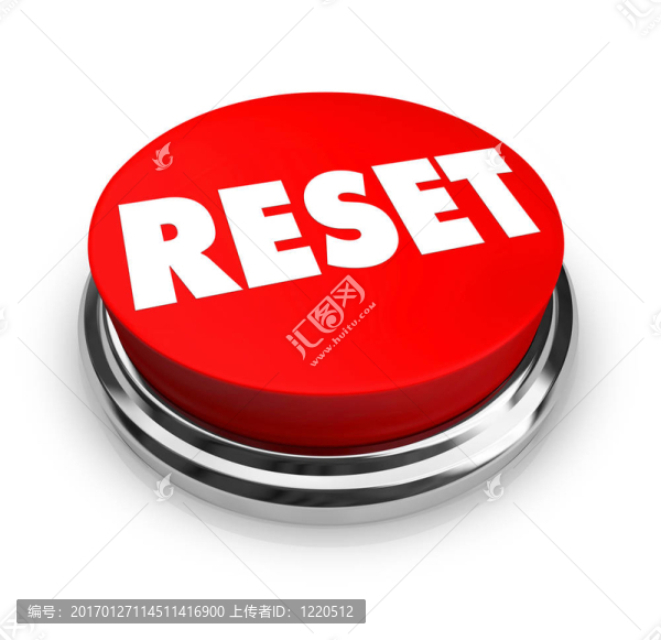重置紅色按鈕