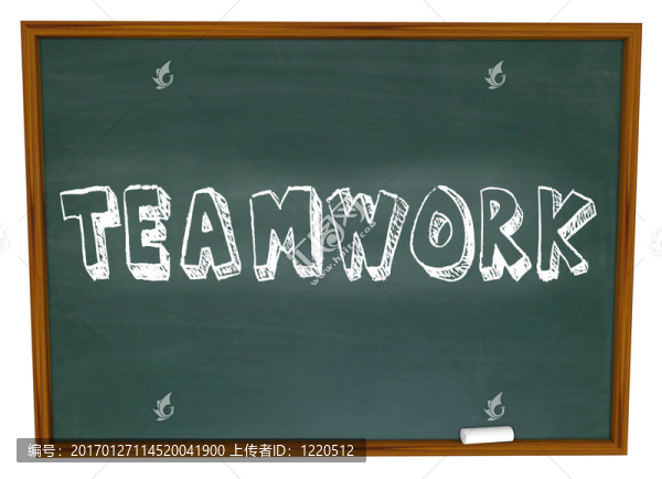 團(tuán)隊(duì)合作寫在黑板