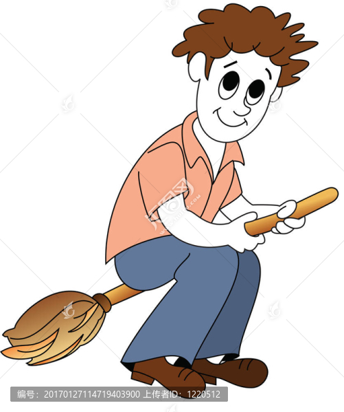 掃帚的男孩