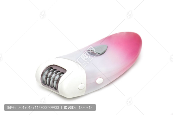 粉紅色的無繩脫毛器