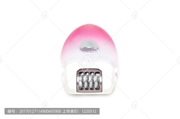 粉紅色的無繩脫毛器