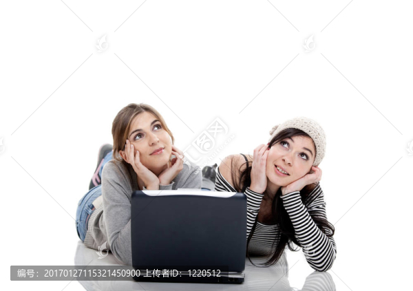 和筆記本電腦一起工作