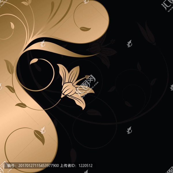 黃金花的背景