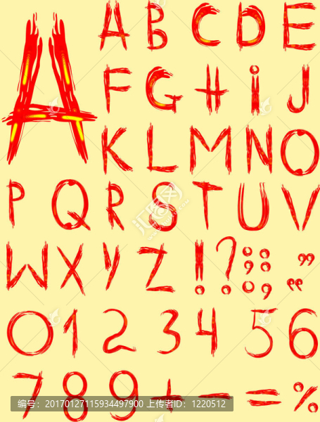 原來(lái)的紅色字體