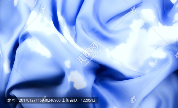 深藍色絲綢的質(zhì)地