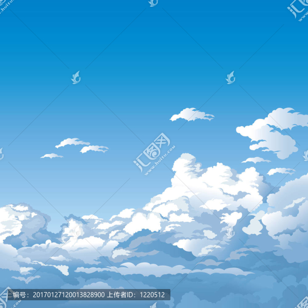 有云的天空