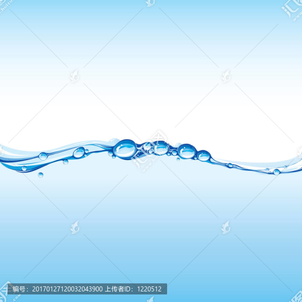 有氣泡的水波