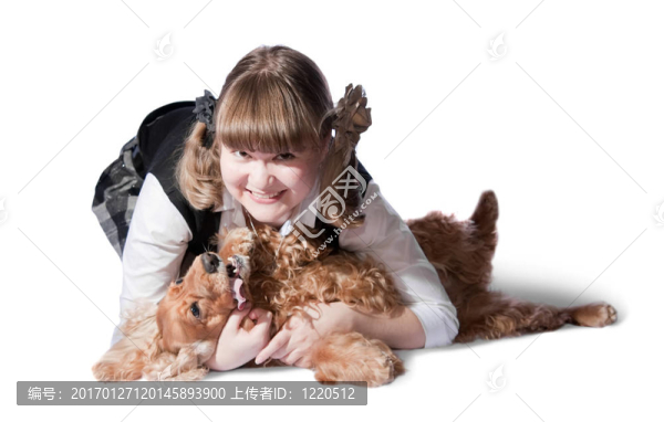 女孩和狗