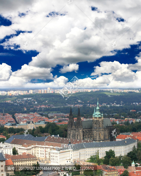 布拉格城堡的空中觀