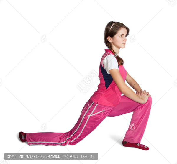 少女做有氧運(yùn)動