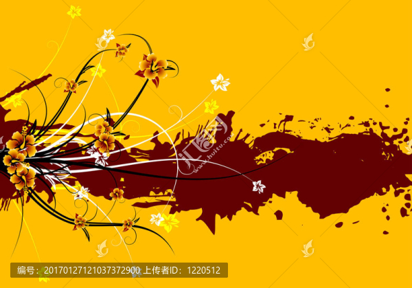 摘要垃圾花的背景