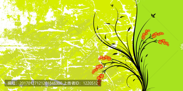 摘要垃圾花的背景