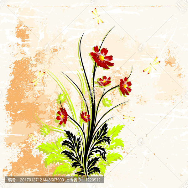 摘要垃圾花的背景