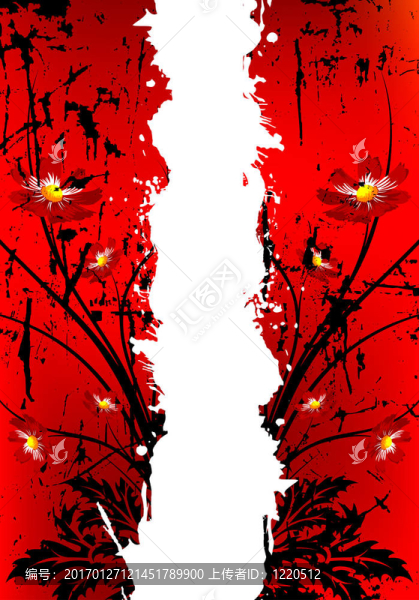 摘要垃圾花的背景