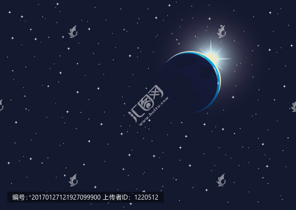 太空中的日出