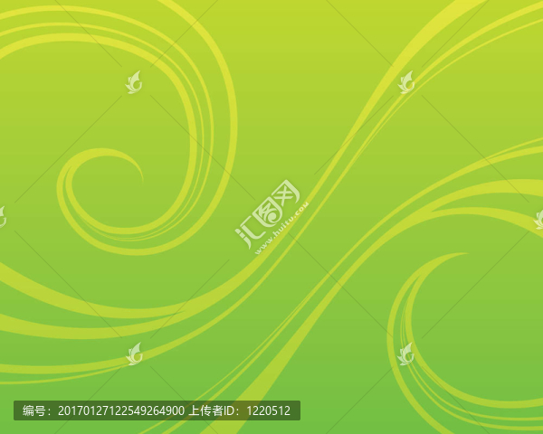 綠色的漩渦背景