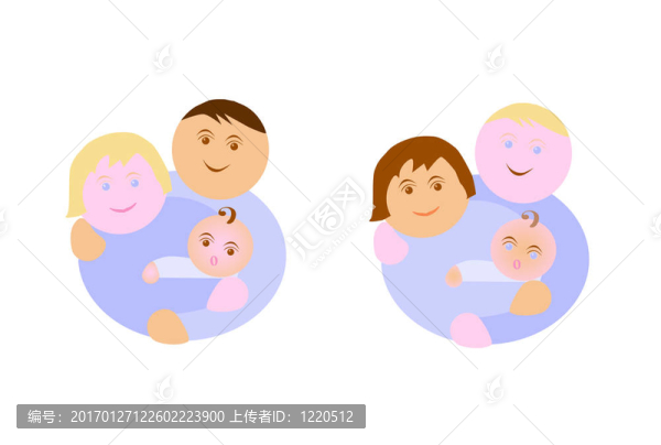 不同種族的家庭