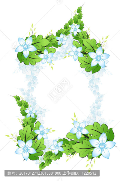 春天的花框