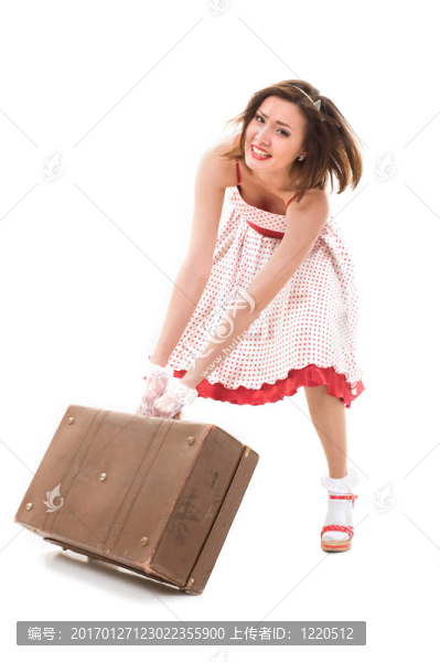 移動一個手提箱