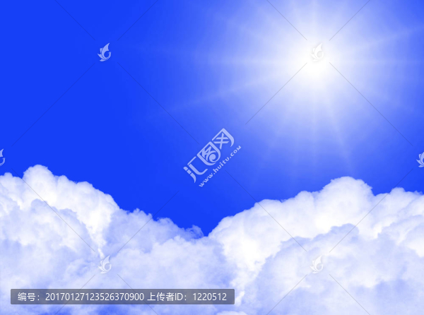 天空中的太陽