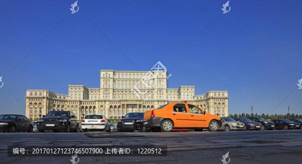 在布加勒斯特的黃色出租車