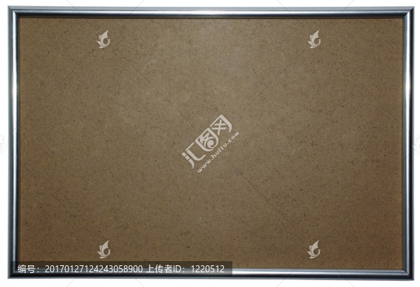 對纖維板的空鏡框孤立在白色背景。