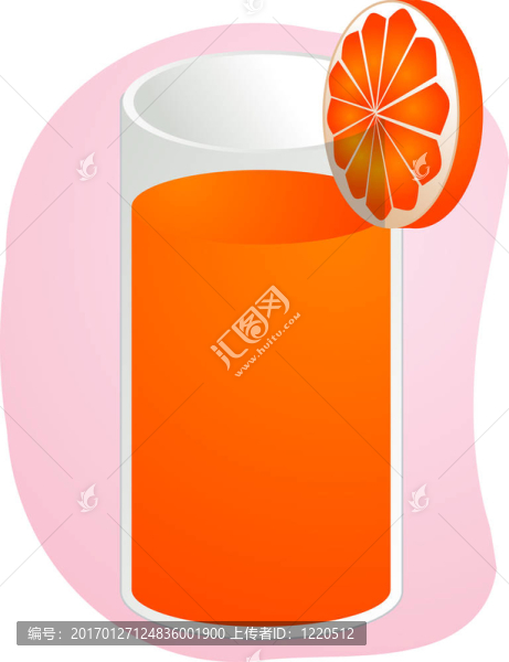 橙汁的插圖