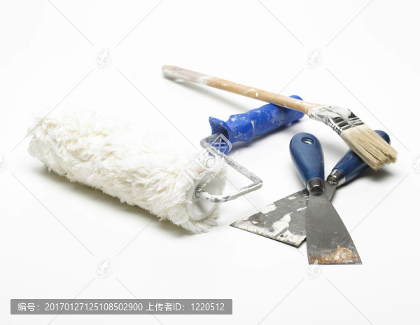 油漆滾筒；鏟和刷子