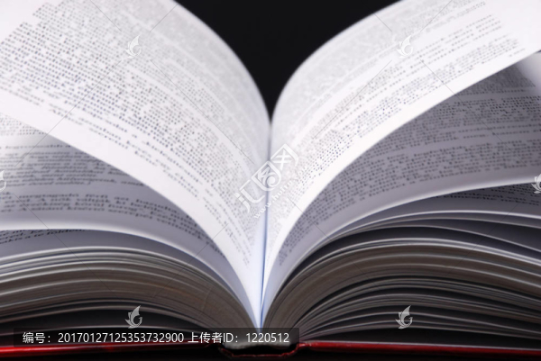 打開的書