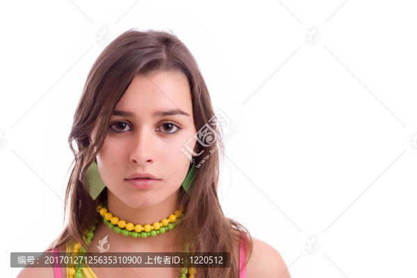 年輕漂亮的女孩肖像