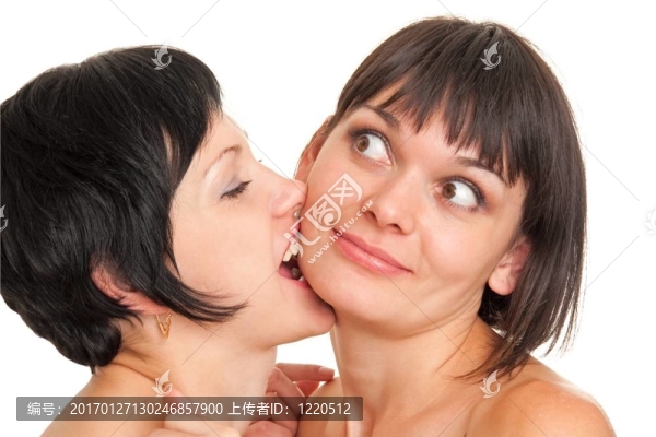 一個快樂的年輕女人特寫