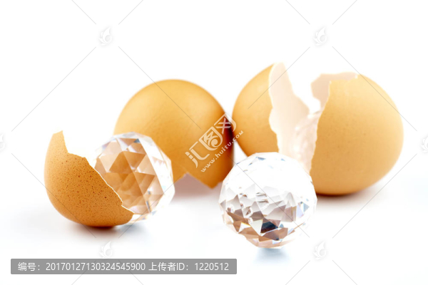 雞蛋棕殼和鉆石