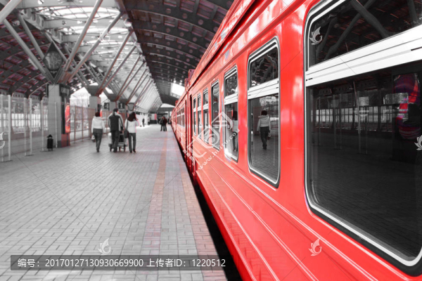 車站上的火車