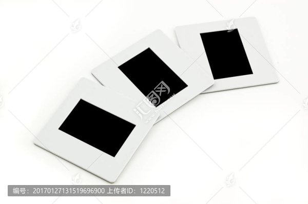 三帶塑料框架的幻燈片