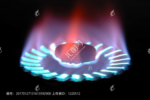 煤氣爐火焰