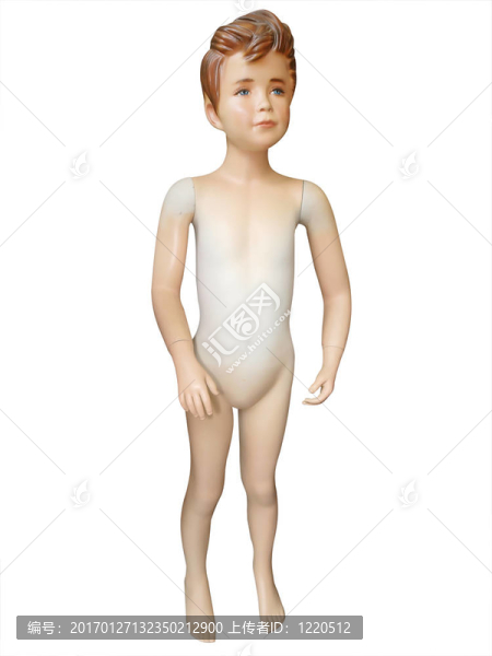 男性兒童商店的模特