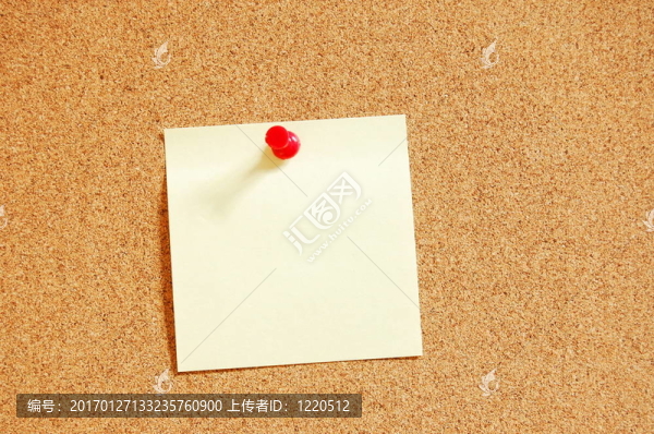 公告板上的空白紙