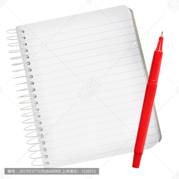 與Red,Pen的筆記本
