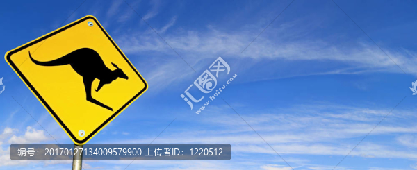 天空全景的路標(biāo)