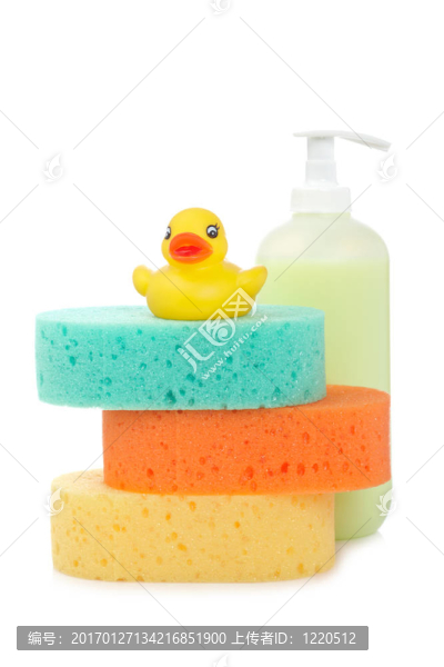 橡膠鴨；肥皂和海綿