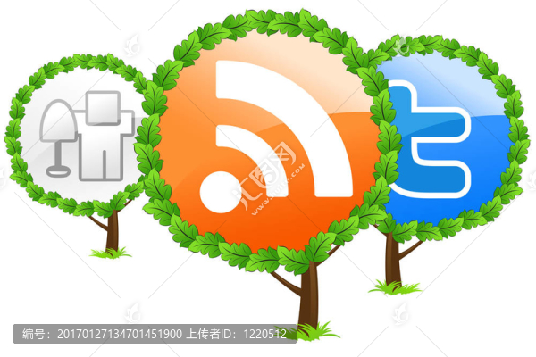 社交媒體樹圖標(biāo)