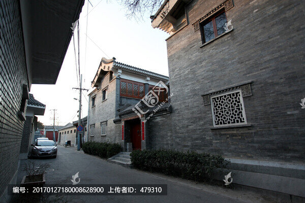 四合院,灰磚墻